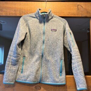 Patagonia Women’s Light Blue Better Sweater Full Zip Fleece Jacket Medium